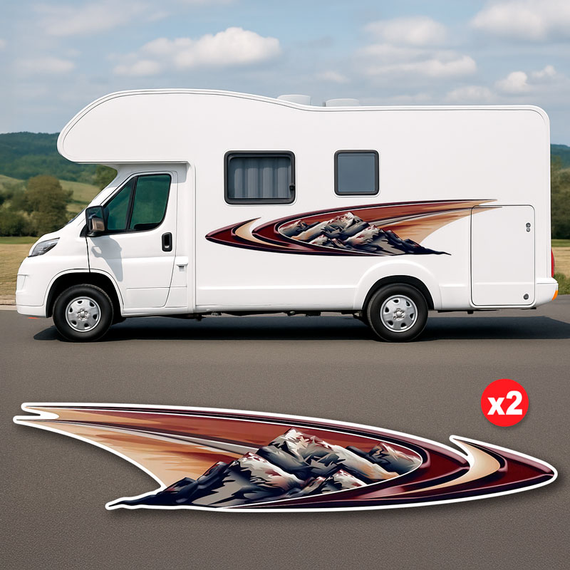 Vinilos autocaravanas: Montañas