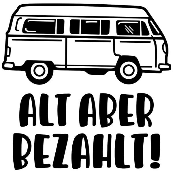 Pegatinas: Caravana alt aber bezahlt