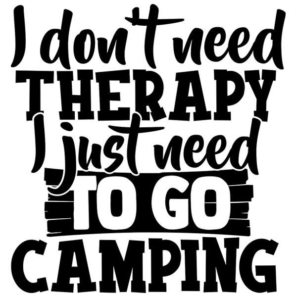 Vinilos autocaravanas: I don´t need therapy