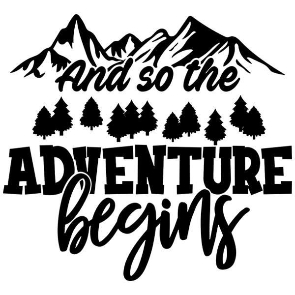 Pegatinas: And so the adventure beging