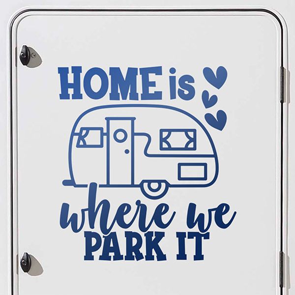 Pegatinas: Home is where we park it