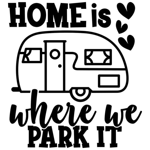 Pegatinas: Home is where we park it
