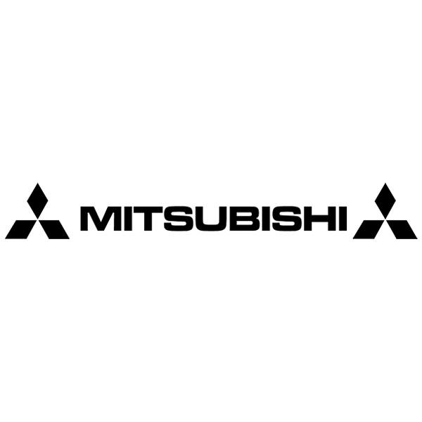 Pegatinas: Parasol Mitsubishi y Logos