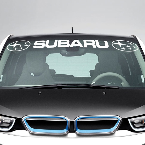 Pegatinas: Parasol Subaru y logos