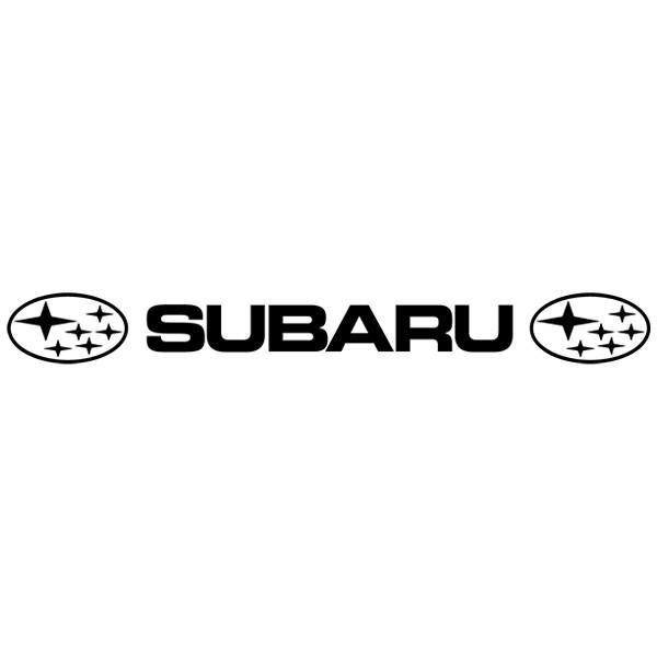 Pegatinas: Parasol Subaru y logos