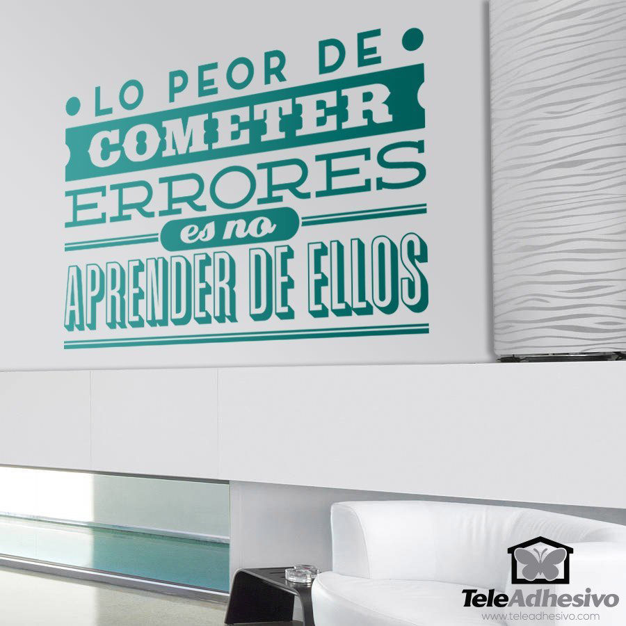 Vinilo Aprender de los errores