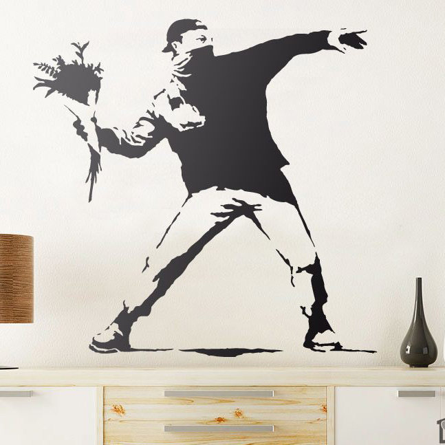 Vinilo Protesta Bansky