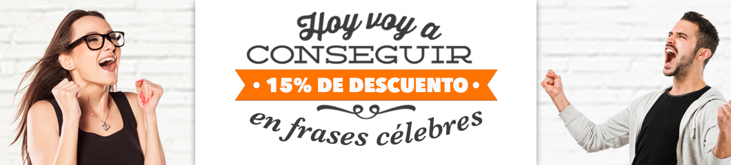 15% descuento frases celebres