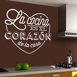 Vinilo La cocina es el corazón de la casa