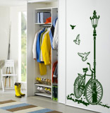 >Adesivi Murali Bicicletta e lampada