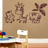 Zebra, Giraffa e Lion